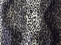Faux Fur PONY Skin VELBOA Fabric Material GREY CHEETAH